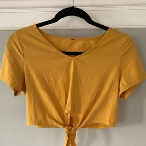Yellow Crop Top